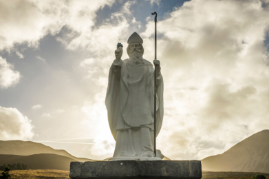 A statue of St. Patrick