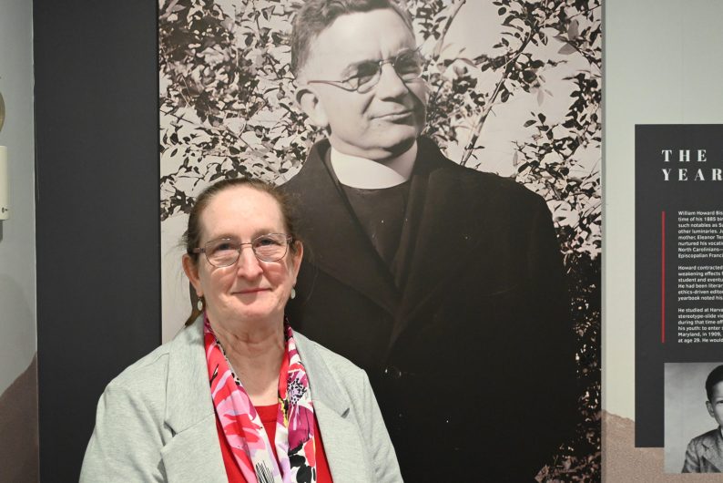 Archivist Lucy Putnam stands in the museum that she helped create